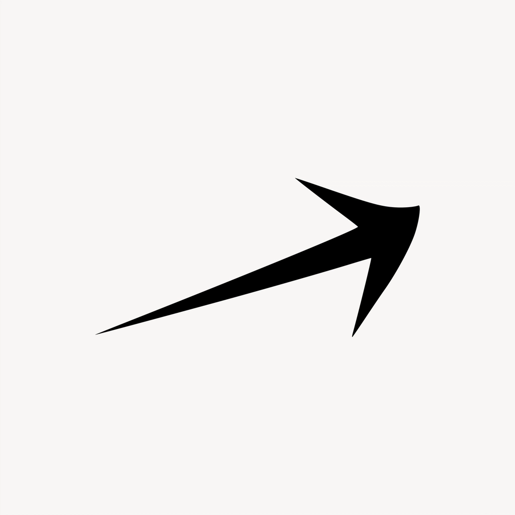 Black arrow clipart, business graphic