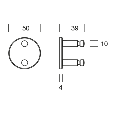Doppelwandhaken Edelstahl rostfrei – Bild 2